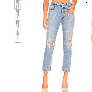 AGOLDE RILEY JEAN IN BLITZ SIZE 22